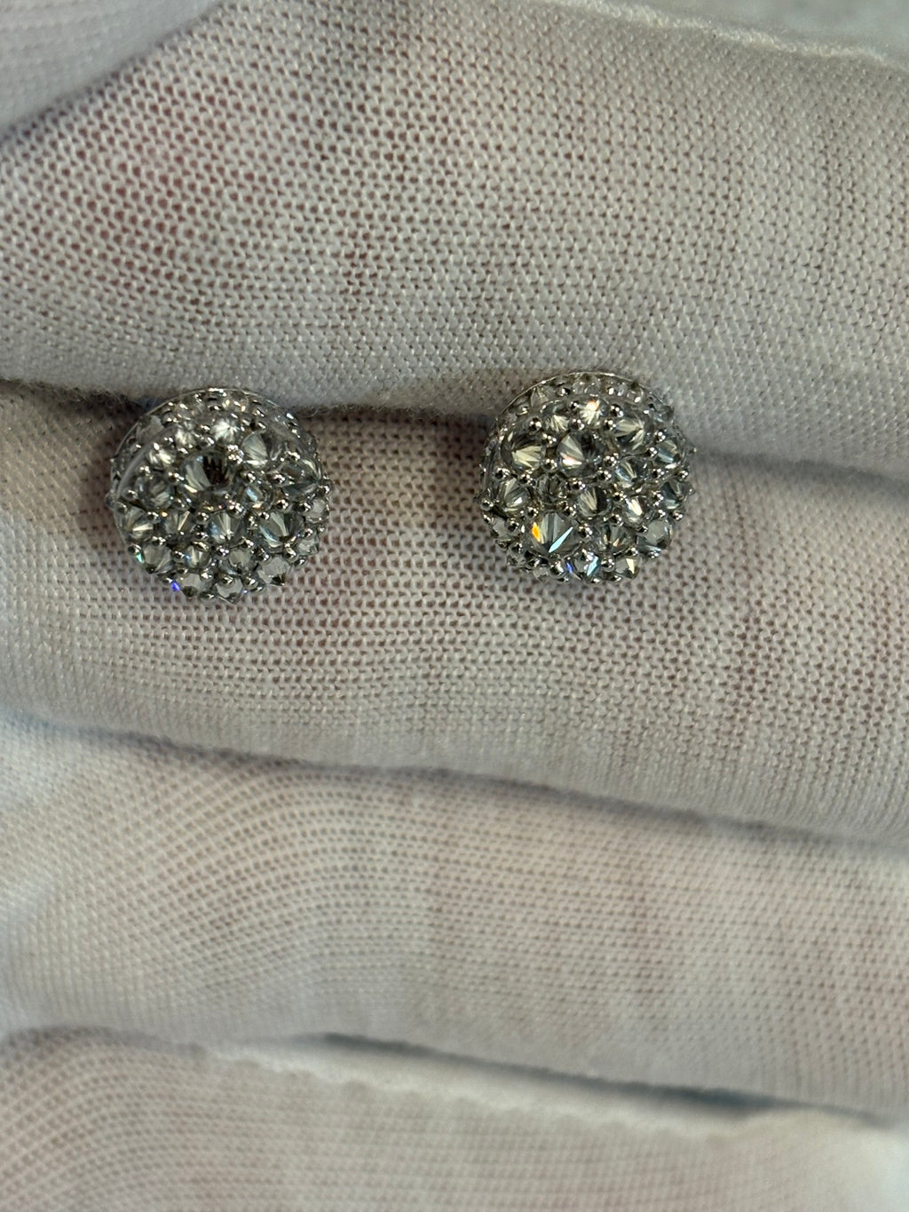 UPSIDE DOWN MOSAIC SET MOISSANITE EARRINGS