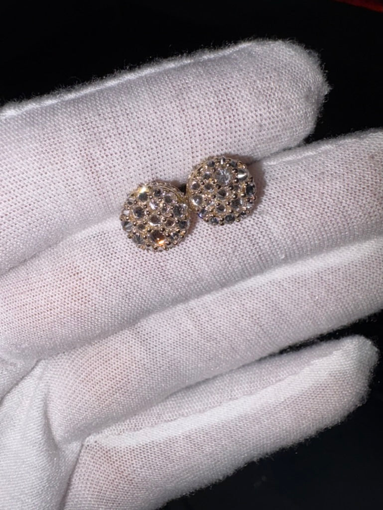 UPSIDE DOWN MOSAIC SET MOISSANITE EARRINGS